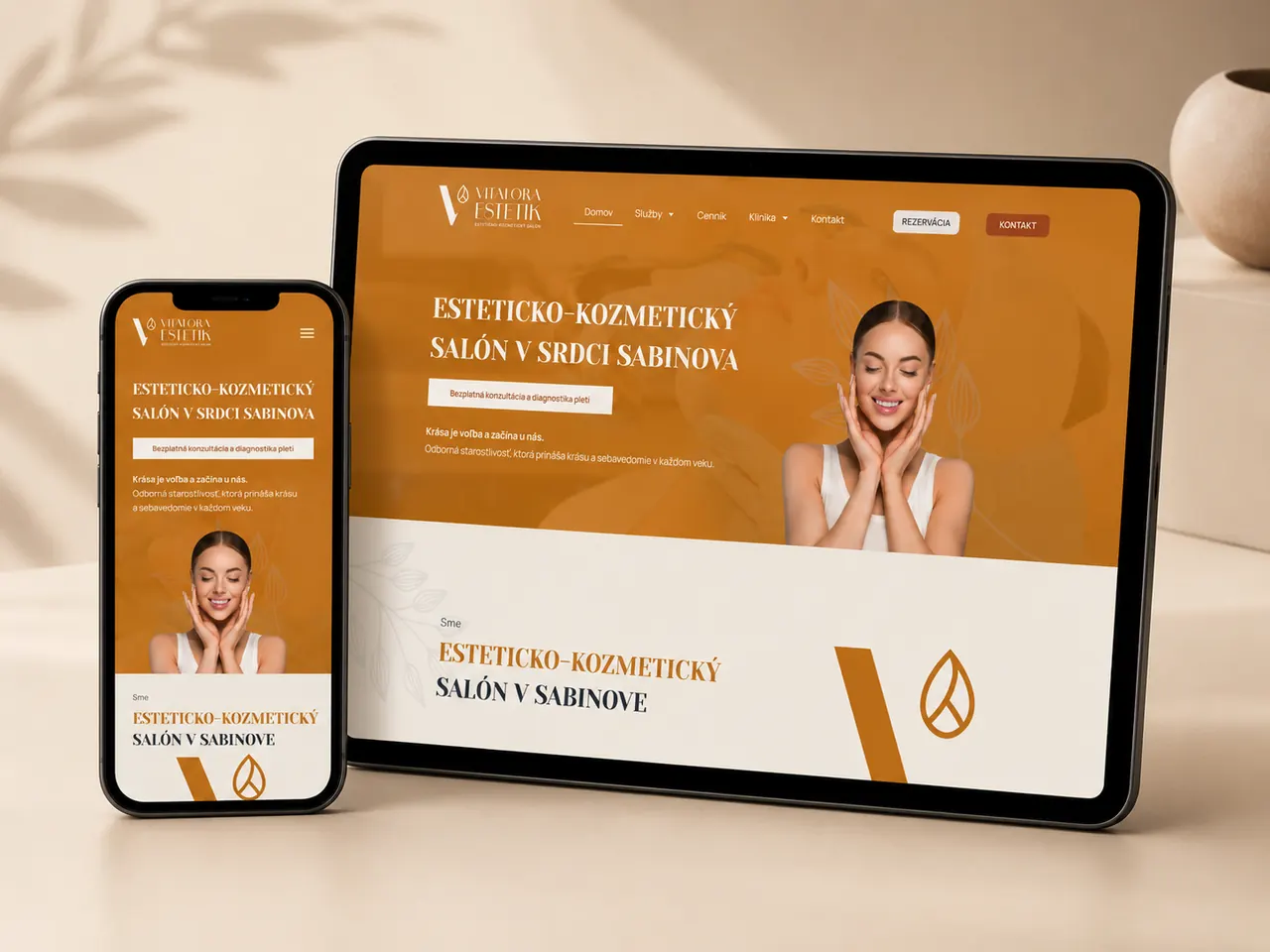 Web Vitalora Estetik – esteticko-kozmetický salón